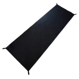Uniwersalna płachta outdoorowa Piran - rozmiar Long 215x70 cm - Czarna