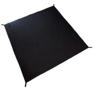 Uniwersalna płachta outdoorowa Piran - rozmiar Square 145x145 cm - Czarna